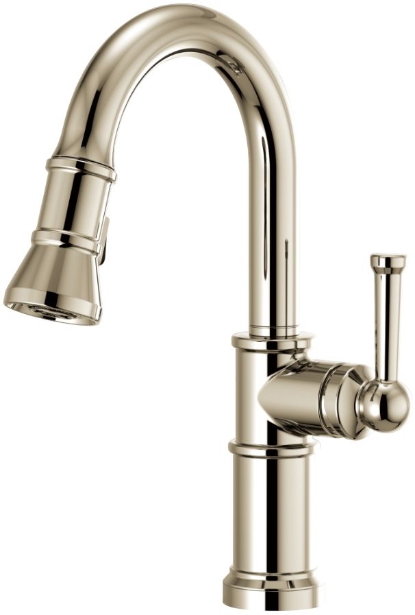 Brizo Artesso® Brilliance® Polished Nickel Pull-Down Prep Faucet-0