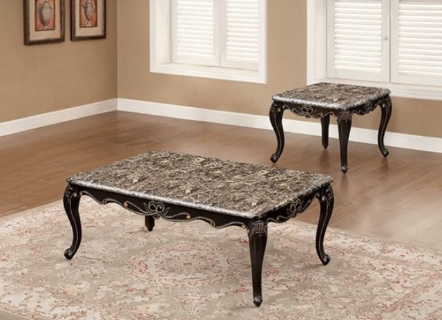 Furniture of America® Albacete Dark Walnut Coffee Table-1