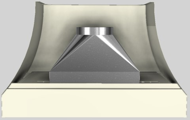 Vent-A-Hood® Designer Series 48" Biscuit Wall Mounted Range Hood-4