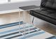 Monarch Specialties Inc. Grey Top Accent Table with Chrome Metal Base -1