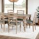 Furniture of America® Chesapeake 7-Piece Light White Wash Dining Table Set-1