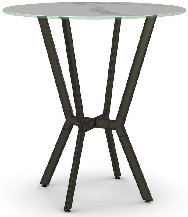 Amisco Customizable Norcross 42" Italian Porcelain Round Bar Table-0