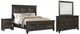 New Classic® Home Furnishings Sevilla 4-Piece Walnut Queen Panel Bedroom Set-0