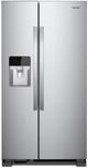Whirlpool® 21.4 Cu. Ft. Monochromatic Stainless Steel Side-By-Side Refrigerator-0