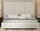 VIG Furniture Modrest Daystar Beige Velvet/Gold Eastern King Panel Bed-0