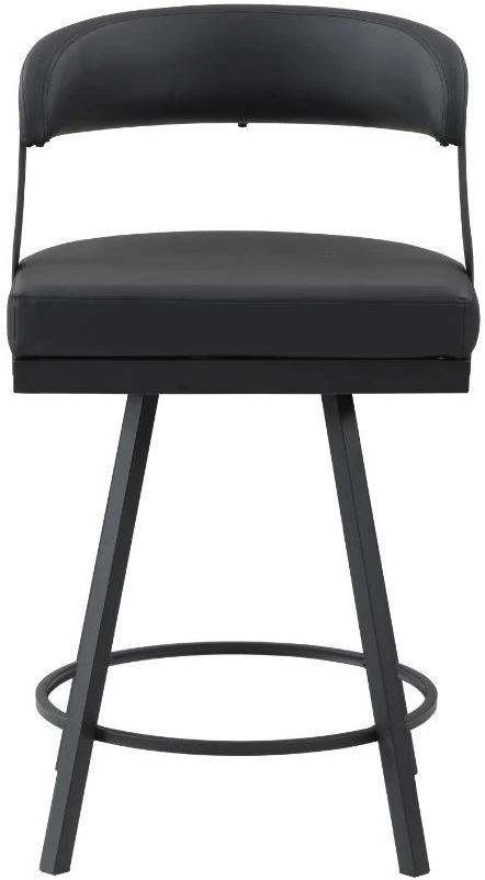 Homelegance® Crowley Black Counter Swivel Chair-2