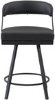 Homelegance® Crowley Black Counter Swivel Chair-2