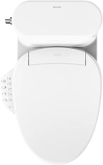 KOHLER® Spacity® White 1-Piece Hidden Cord Compact Elongated Toilet with Skirted Trapway, 1.28 Gpf-2