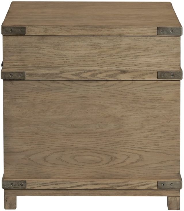 Hammary® Crawford Honey Trunk Chairside Table-3