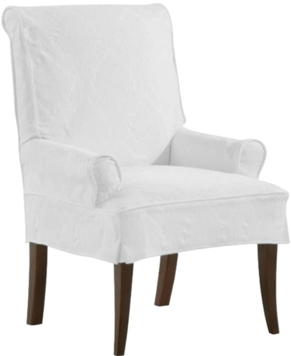 Four Seasons Customizable Parsons Side Pleat Arm Chair-0