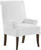 Four Seasons Customizable Parsons Side Pleat Arm Chair-0