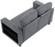 Homelegance® Robinson Gray Loveseat with Pull-Out Bed, Shelves, and Charging Ports-5
