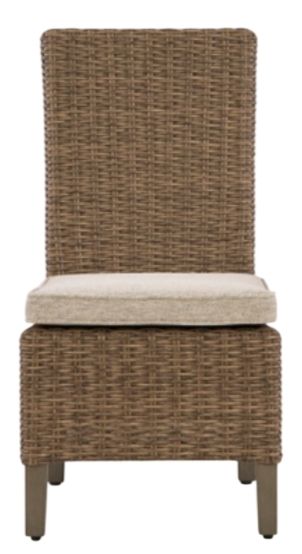 Signature Design by Ashley® Laguna Heights Beige Rattan Outdoor Side Chair-2