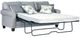 Hughes Furniture® 3700 Rumble Smoke Queen Sleeper-0