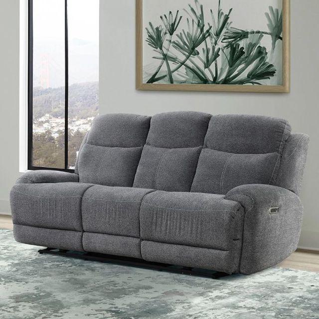 Parker House® Bowie Bizmark Grey Power Sofa-1