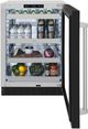 ZLINE Touchstone 5.2 Cu. Ft. Stainless Steel Beverage Center with Black Matte Glass Door-2