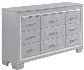Mazin Furniture Allura Silver Dresser-1