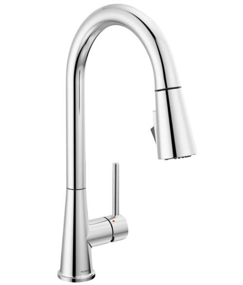 Peerless Precept® Chrome Single Handle Pull-Down Lever Kitchen Faucet-0