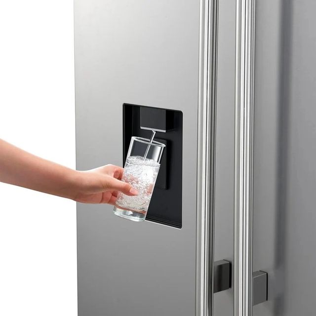 FORNO® Aosta Series Alta Qualita 36" 22.4 Cu. Ft. Stainless Steel Counter Depth French Door Refrigerator-4