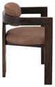 International Furniture Direct Raramuri Brown/Stained Dark Upholstered Dining Arm Chair-2