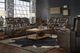Corinthian Furniture Luke Brown Power Reclining Sofa with Power Headrest-1