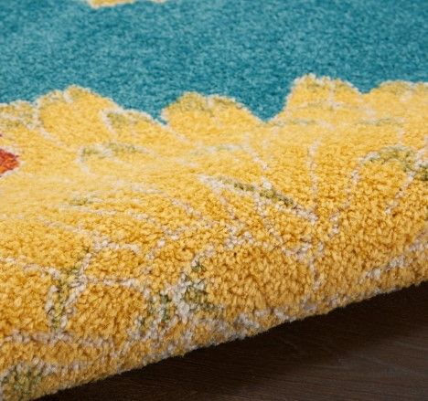 Nourison Home™ Allur Turquoise 5'x7' Style 1 Area Rug-4