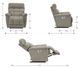 La-Z-Boy® Fulton Dark Chocolate Leather Power Rocking Recliner with Headrest and Lumbar-2