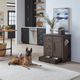 Liberty Furniture Modern Farmhouse Flea Market Dusty Charcoal Pet Feeder-1