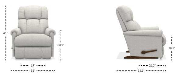 La-Z-Boy® Pinnacle Stone Leather Manual Rocking Recliner-2