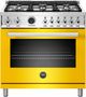 Bertazzoni Professional Series 36" Yellow Pro Style Duel Fuel Range-0