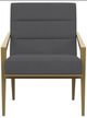 Coaster® Kirra Gray Upholstered Metal Arm Accent Chair-1