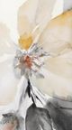 Stylecraft Neutral Clematis I Beige/Gray/Orange Wall Art-1