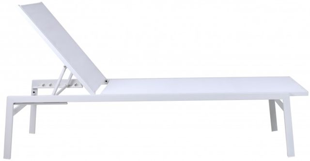 Meridian Furniture Santorini White Outdoor Patio Chaise Lounge Chair-1