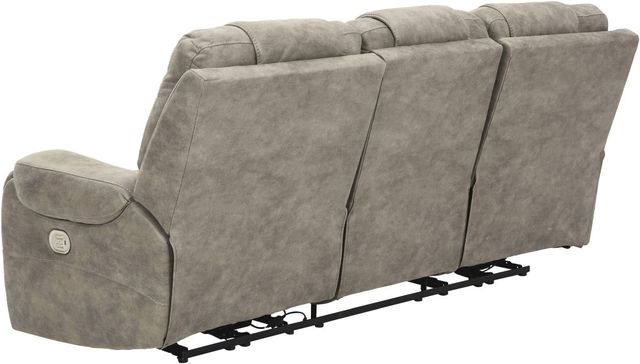Signature Design by Ashley® Yacolt Fog Power Reclining Sofa with Adjustable Headrest-4