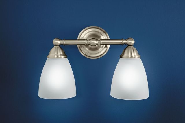 Moen® Brantford™ Brushed Nickel Two Globe Bath Light-1