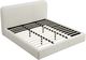 Modus Furniture Elora Whitewashed California King Upholstered Platform Bed-2