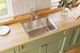 Elkay Lustertone® Classic Lustrous Satin 25" x 21-1/4" x 10-1/8" 2-Hole Single Bowl Drop-In Sink-3