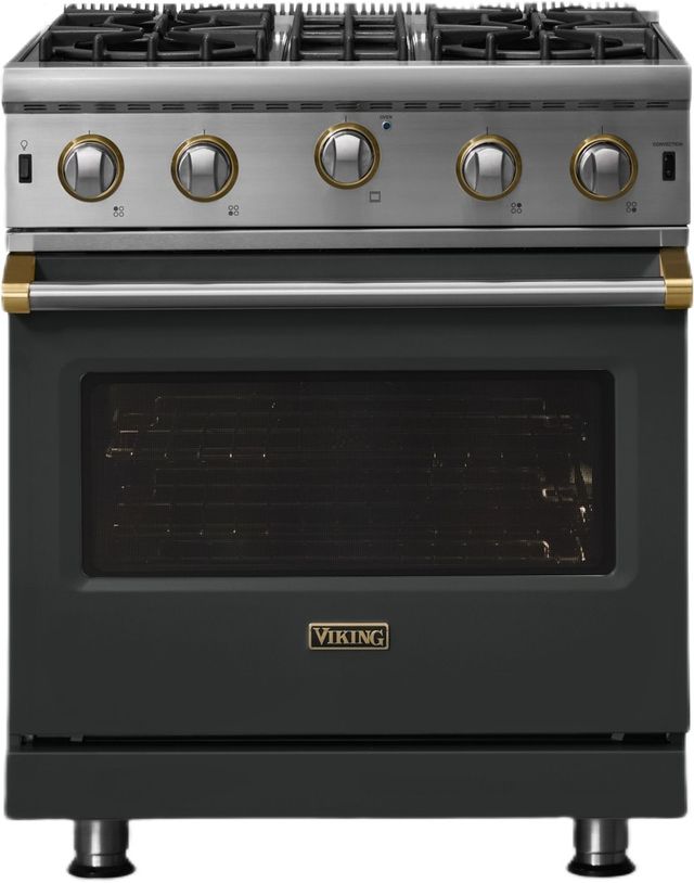 Viking® 5 Series 30" Antique Bronze Pro Style Gas Range-0