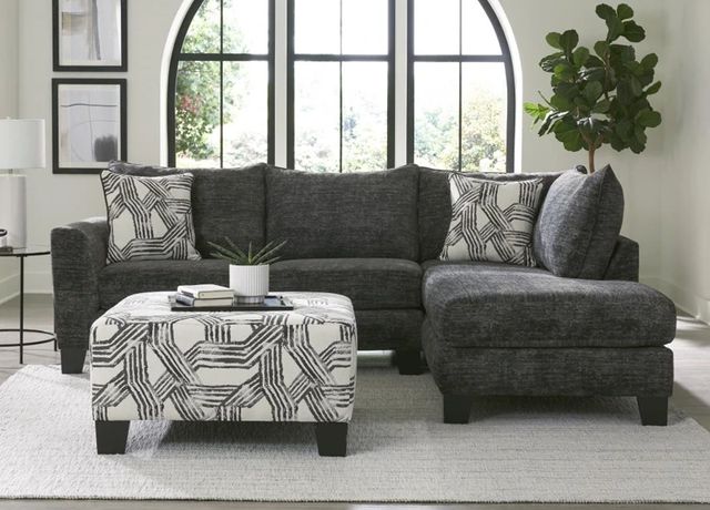 Albany Industries 2-Piece Galactic Charcoal Sectional-1