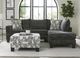 Albany Industries 2-Piece Galactic Charcoal Sectional-1