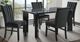 Elements International Bellini 5-Piece Black/Grey Rectangular Dining Set-0