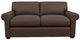 La-Z-Boy® Olson Cognac Leather Apartment-Size Sofa-1