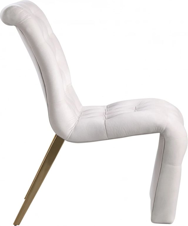 Meridian Furniture Curve Cream Velvet Dining Chair-2