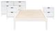 Powell® Portix 4-Piece White Twin Simple Bedroom Set-0