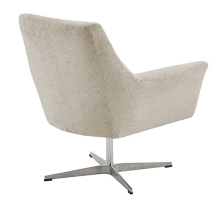 Olliix by Madison Park Dorian Light Taupe Swivel Chair-3