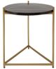 Sagebrook Home Geometric 2 Pieces Gold Coffee Table Set-2