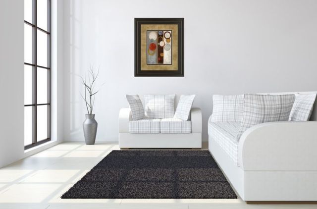 Classy Art “Crescent Moon I” By Tava Studio Brown 34 in. x 40 in. Framed Print-3