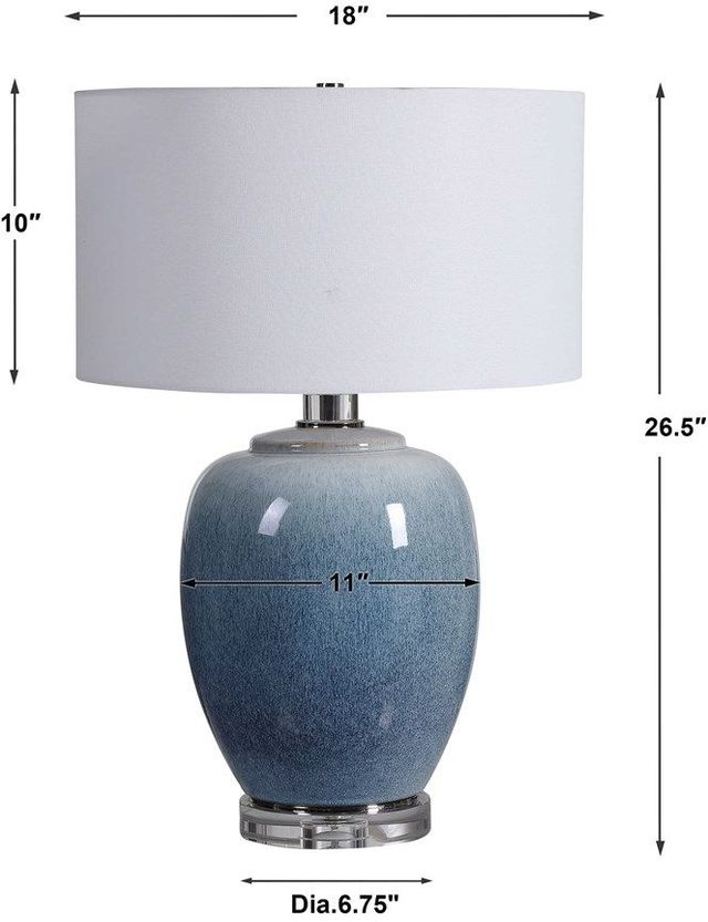 Uttermost® Blue Waters Aqua/Cobalt Table Lamp-2
