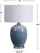 Uttermost® Blue Waters Aqua/Cobalt Table Lamp-2