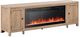 Liberty Furniture Proximity Place Barley Buff 82" Fireplace TV Console with Firebox Insert-0